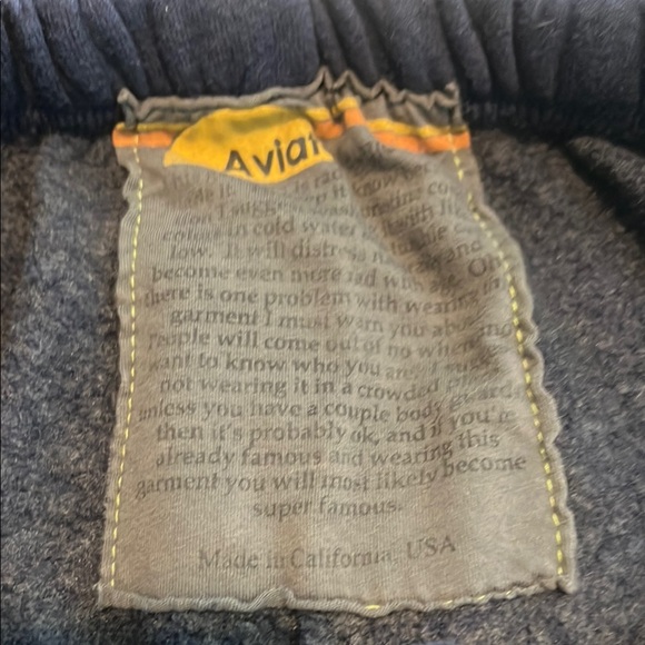 Aviator Nation Dark Blue Pants & zip up hoodie with Light Blue Stripe- worn once - Picture 4 of 4